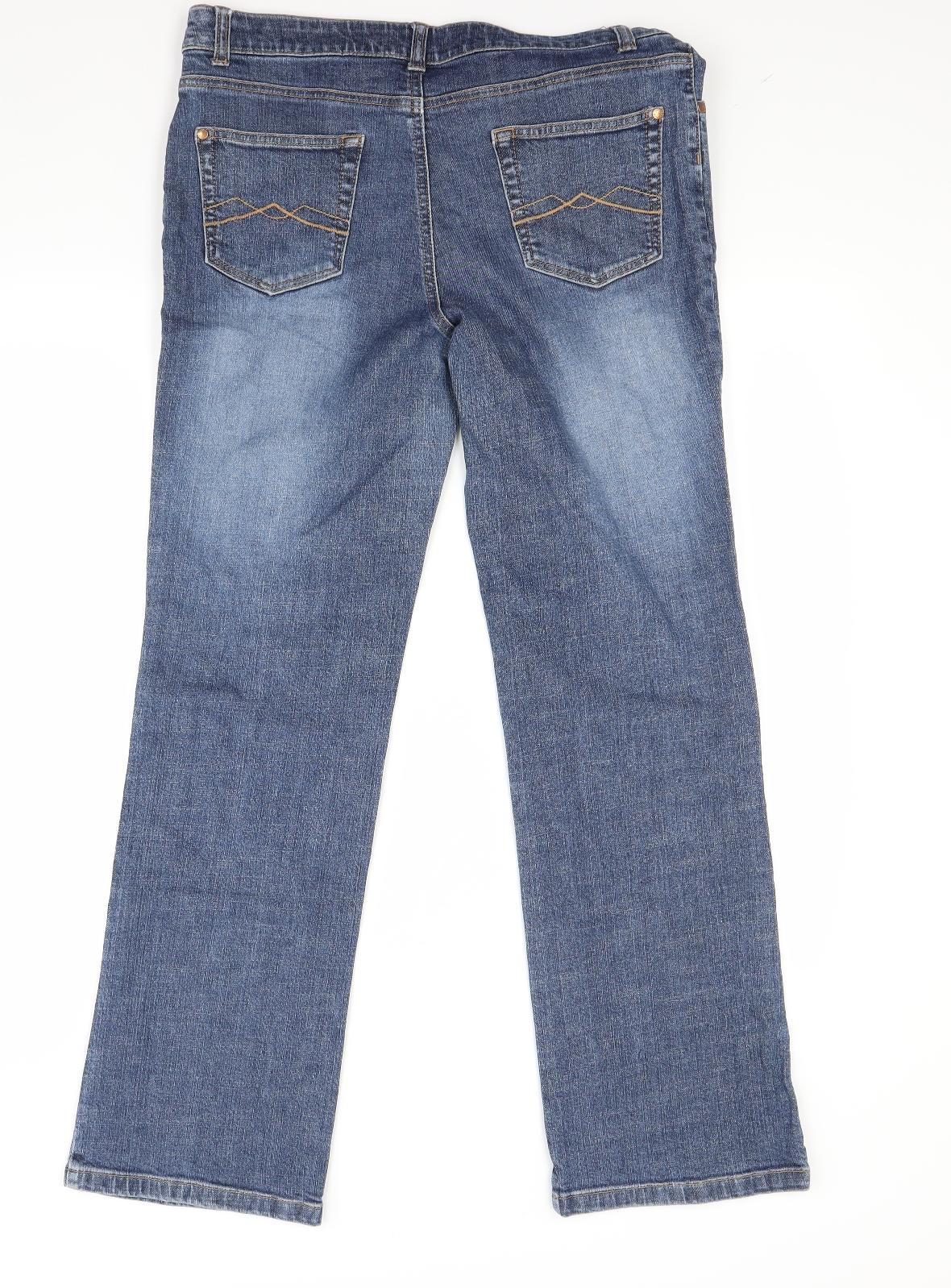 Cherokee Womens Blue  Denim Bootcut Jeans Size 14 L29 in