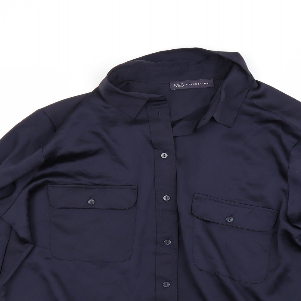 Marks and Spencer Womens Blue   Basic Blouse Size 16