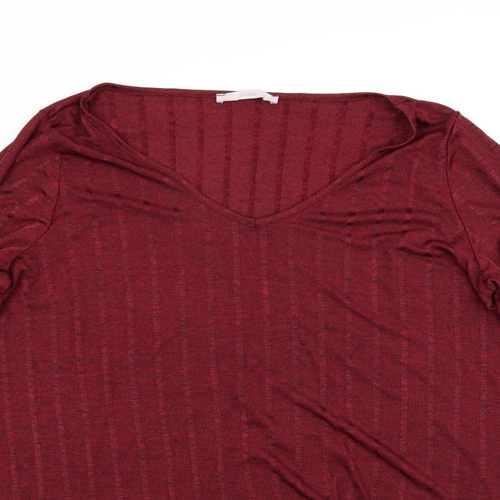 George Womens Red   Pullover Jumper Size 24