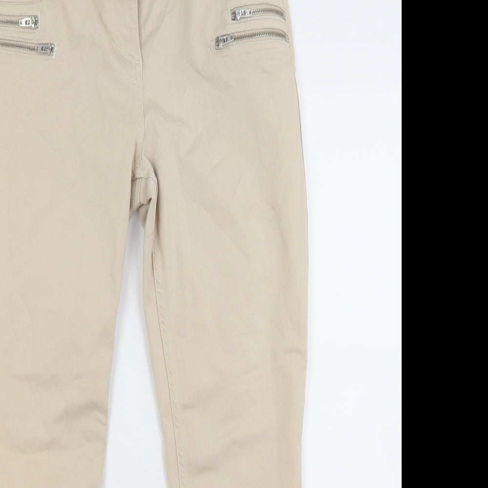 Wallis Womens Beige   Skinny Jeans Size 12 L26 in