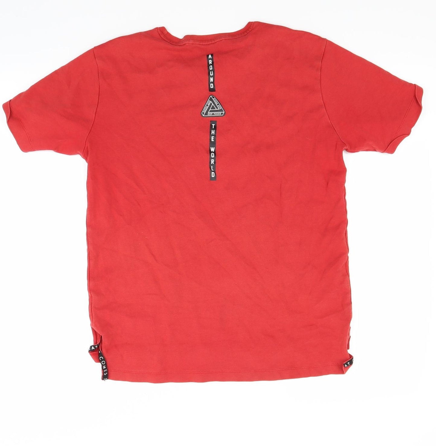 RESERVED Boys Red   Basic T-Shirt Size 14 Years