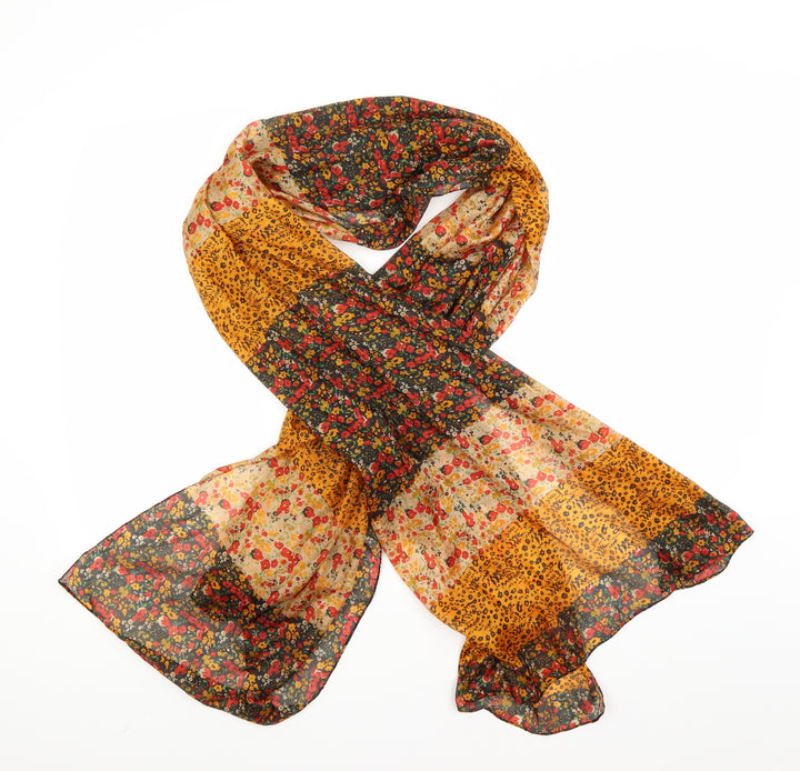 Preworn Womens Multicoloured Floral Scarf