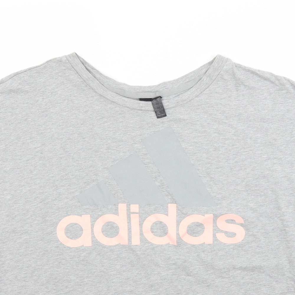 adidas Womens Grey   Basic T-Shirt Size XL