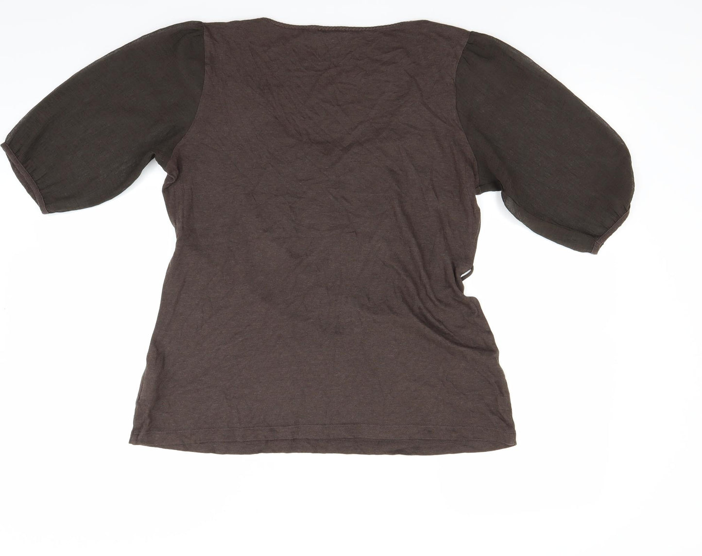 Per Una Womens Brown   Basic T-Shirt Size 14