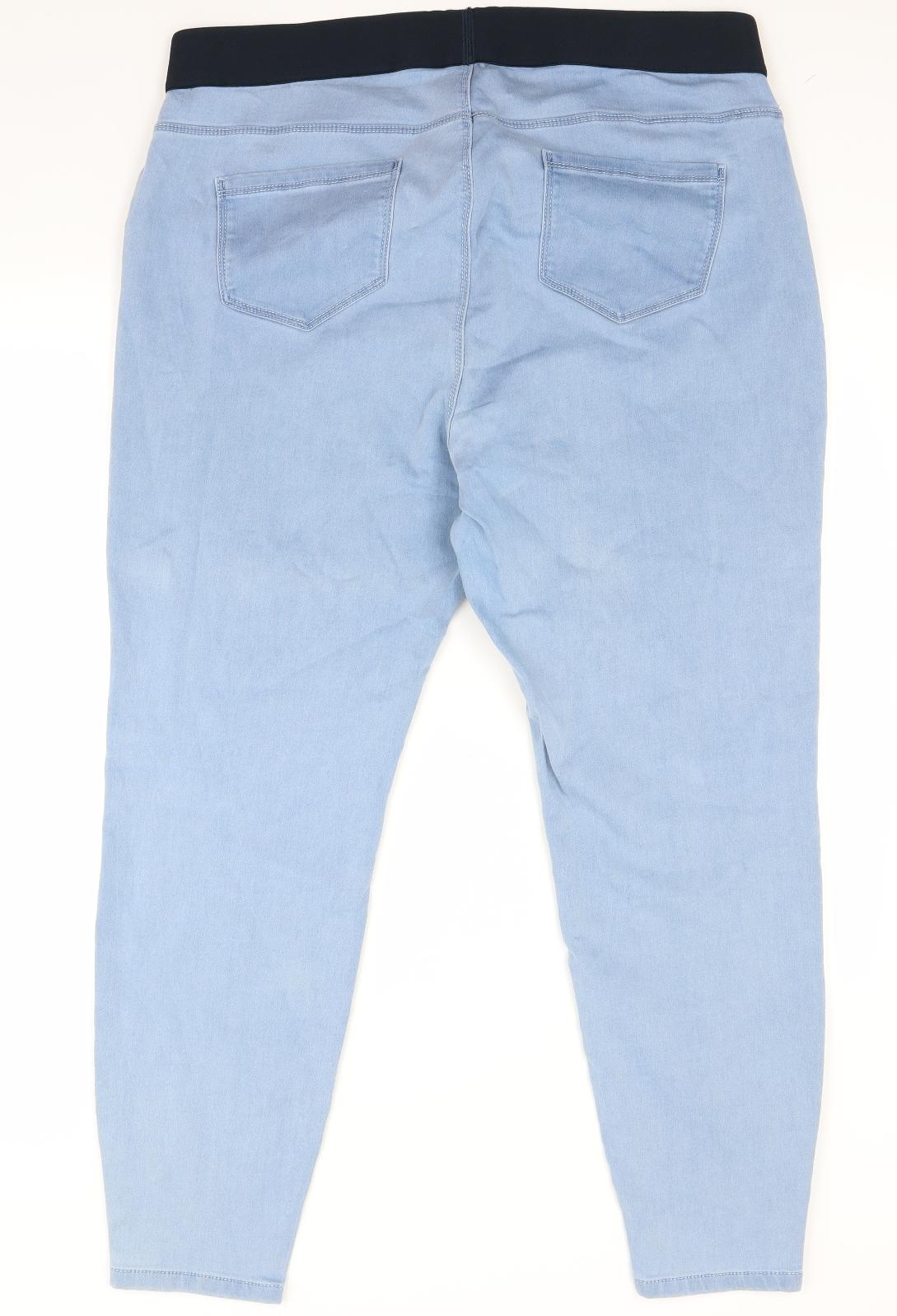 George Womens Blue  Denim Jegging Jeans Size 22 L28 in
