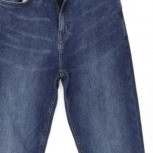 NEXT Mens Blue  Denim Bootcut Jeans Size 32 L33 in