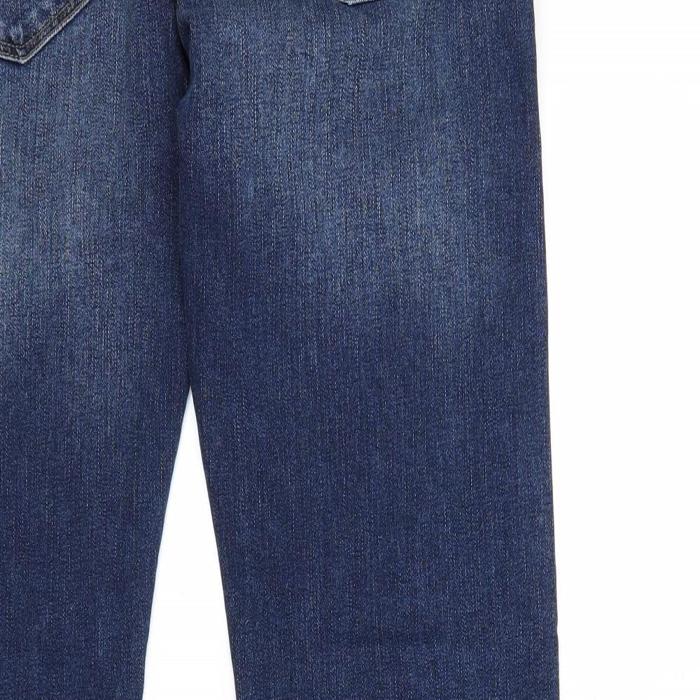 NEXT Mens Blue  Denim Bootcut Jeans Size 32 L33 in