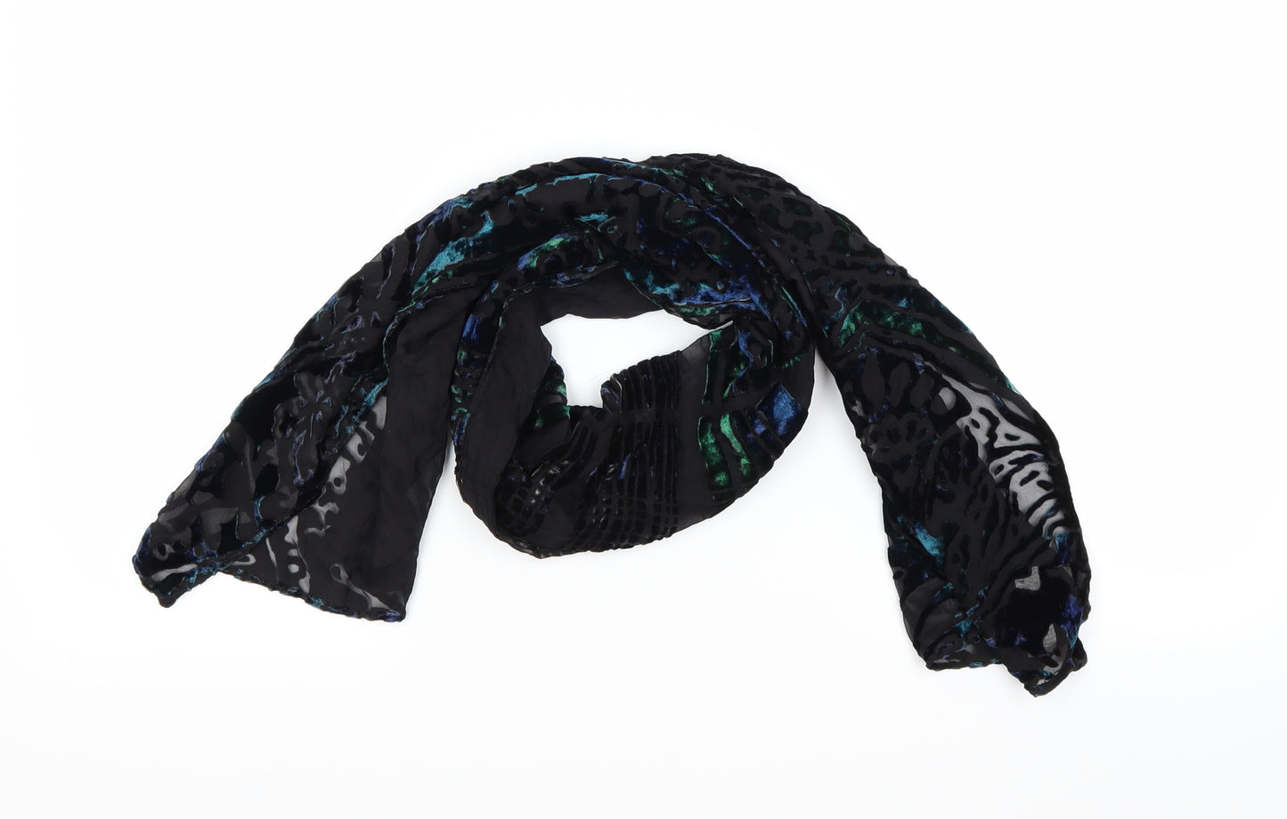 Preworn Womens Black    Scarf