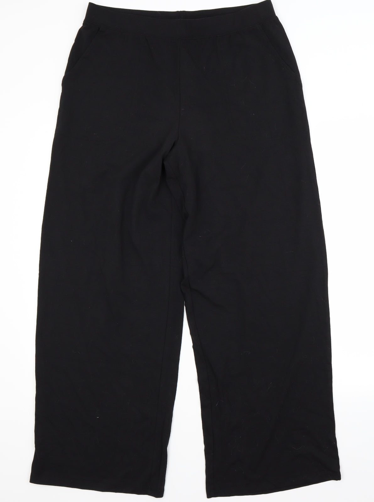 D&CO Womens Black   Trousers  Size L L30 in
