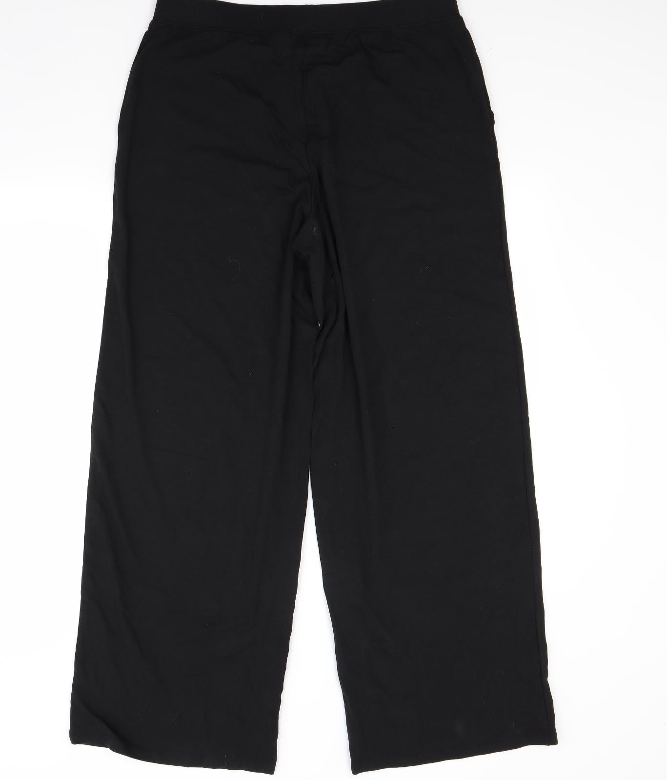 D&CO Womens Black   Trousers  Size L L30 in