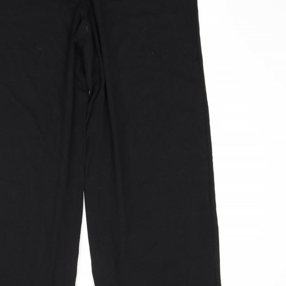 D&CO Womens Black   Trousers  Size L L30 in