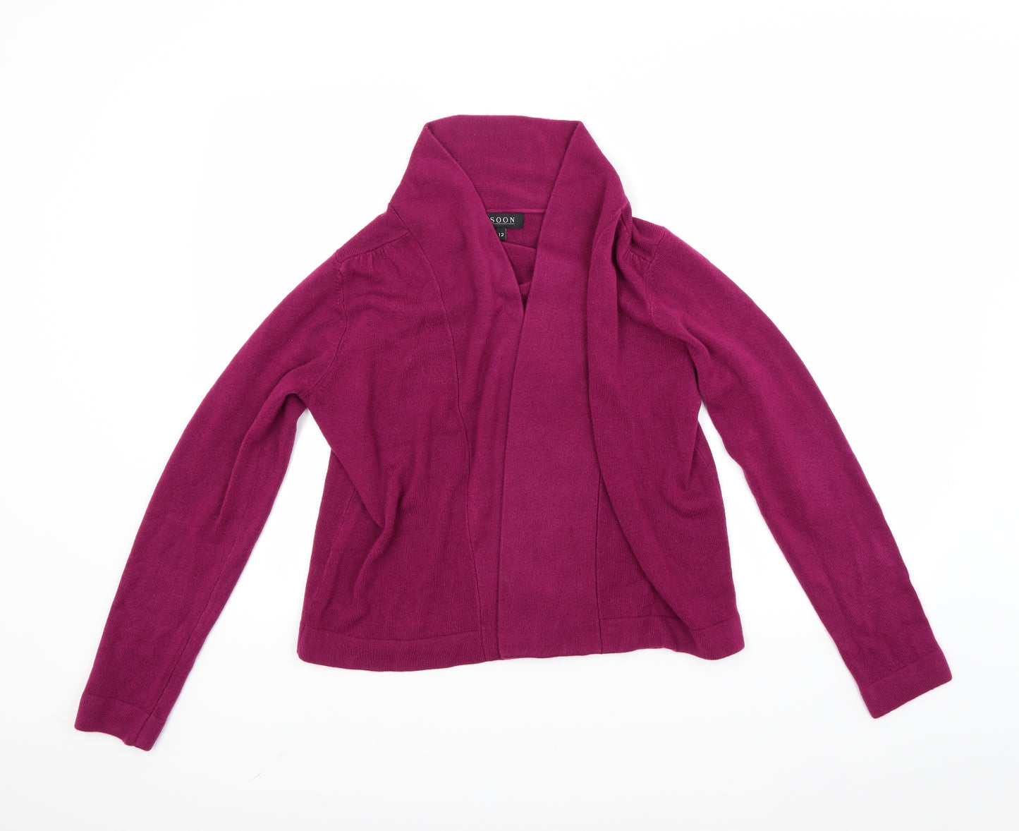 Soon Womens Purple   Cardigan Jumper Size 12