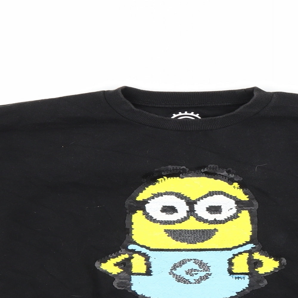 RESERVED Boys Black   Pullover Sweatshirt Size 10 Years