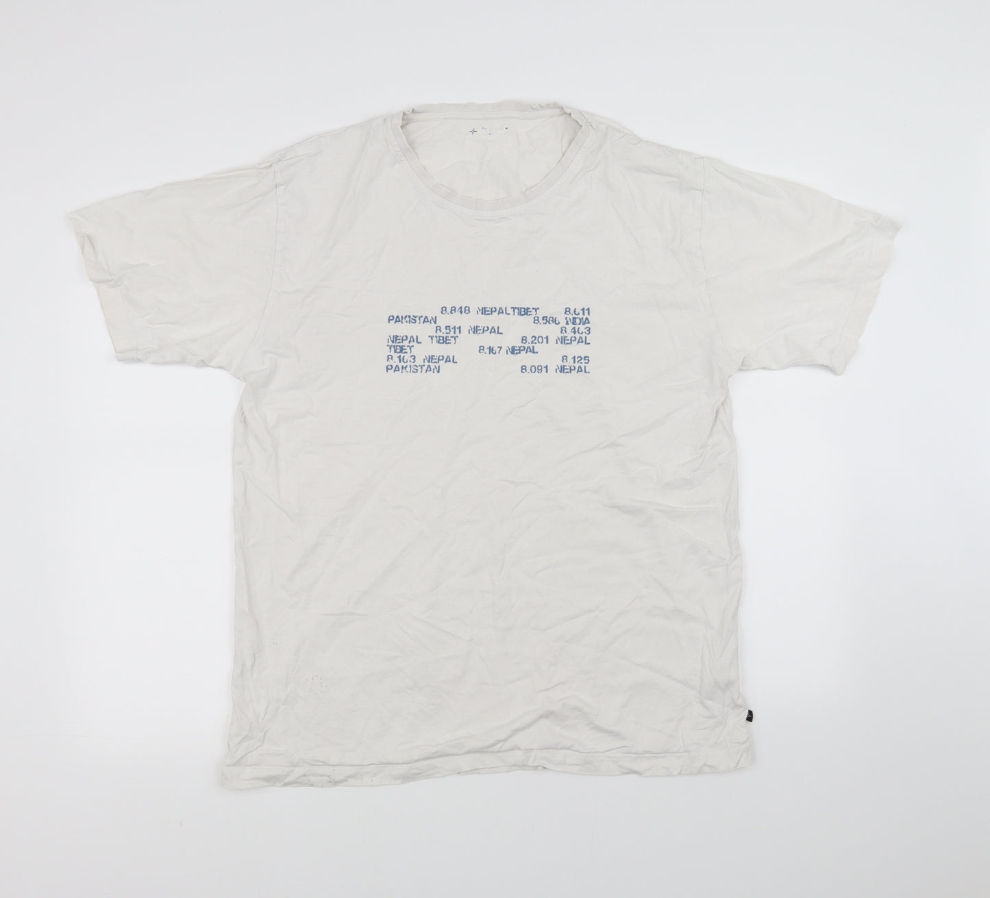 pre worn Mens White    T-Shirt Size XL