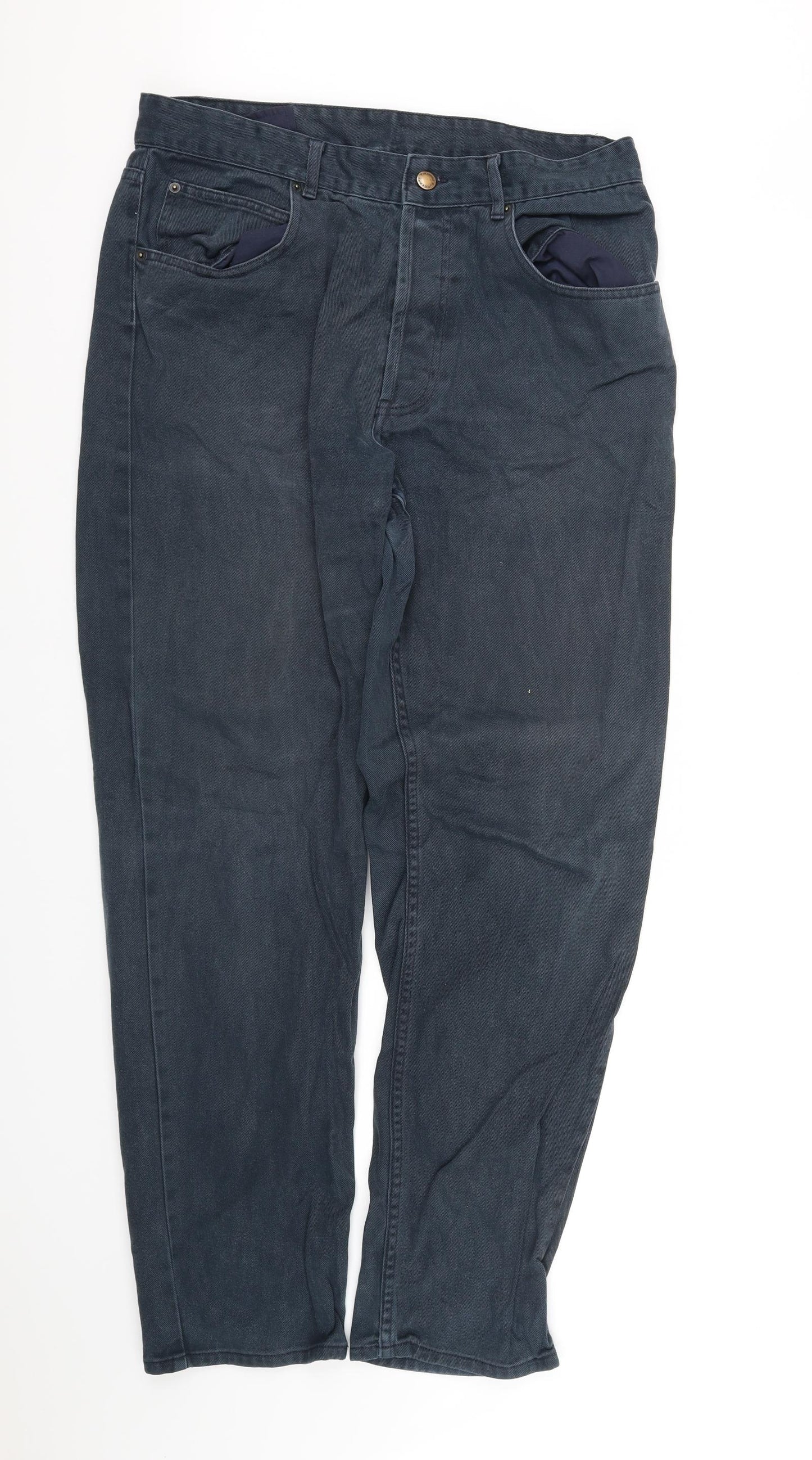 pre worn Mens Black   Straight Jeans Size L L34 in