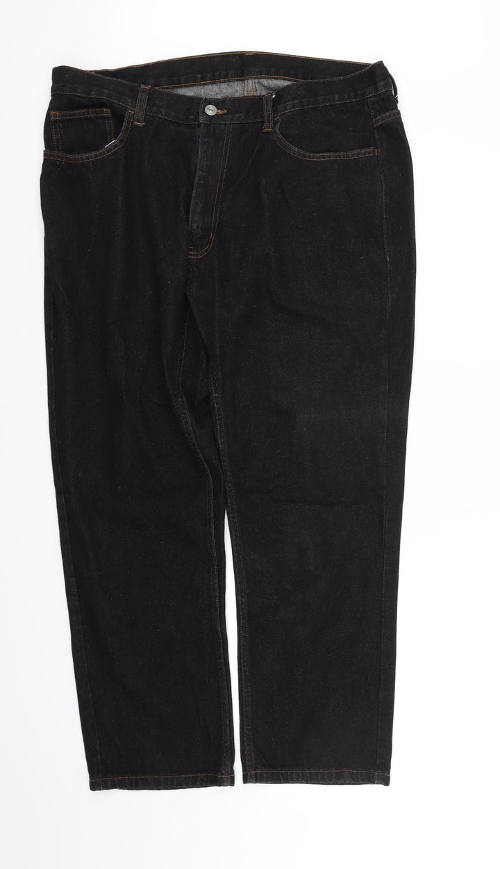 pre worn Womens Black Straight Jeans Size XL L32 in