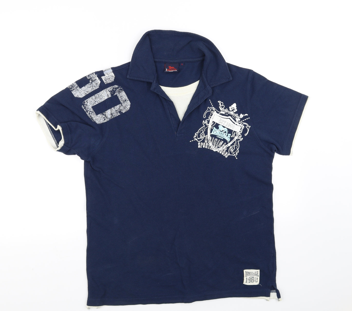 Lonsdale Mens Blue    Polo Size S