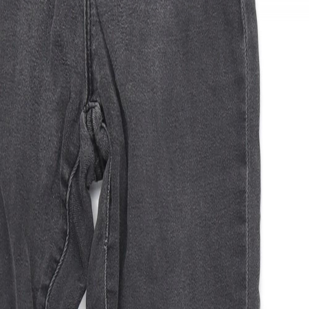 deniem co Womens Grey   Straight Jeans Size 6 L32 in