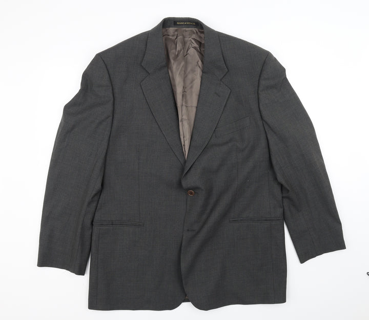 Marks and Spencer Mens Grey Jacket Blazer Size XL