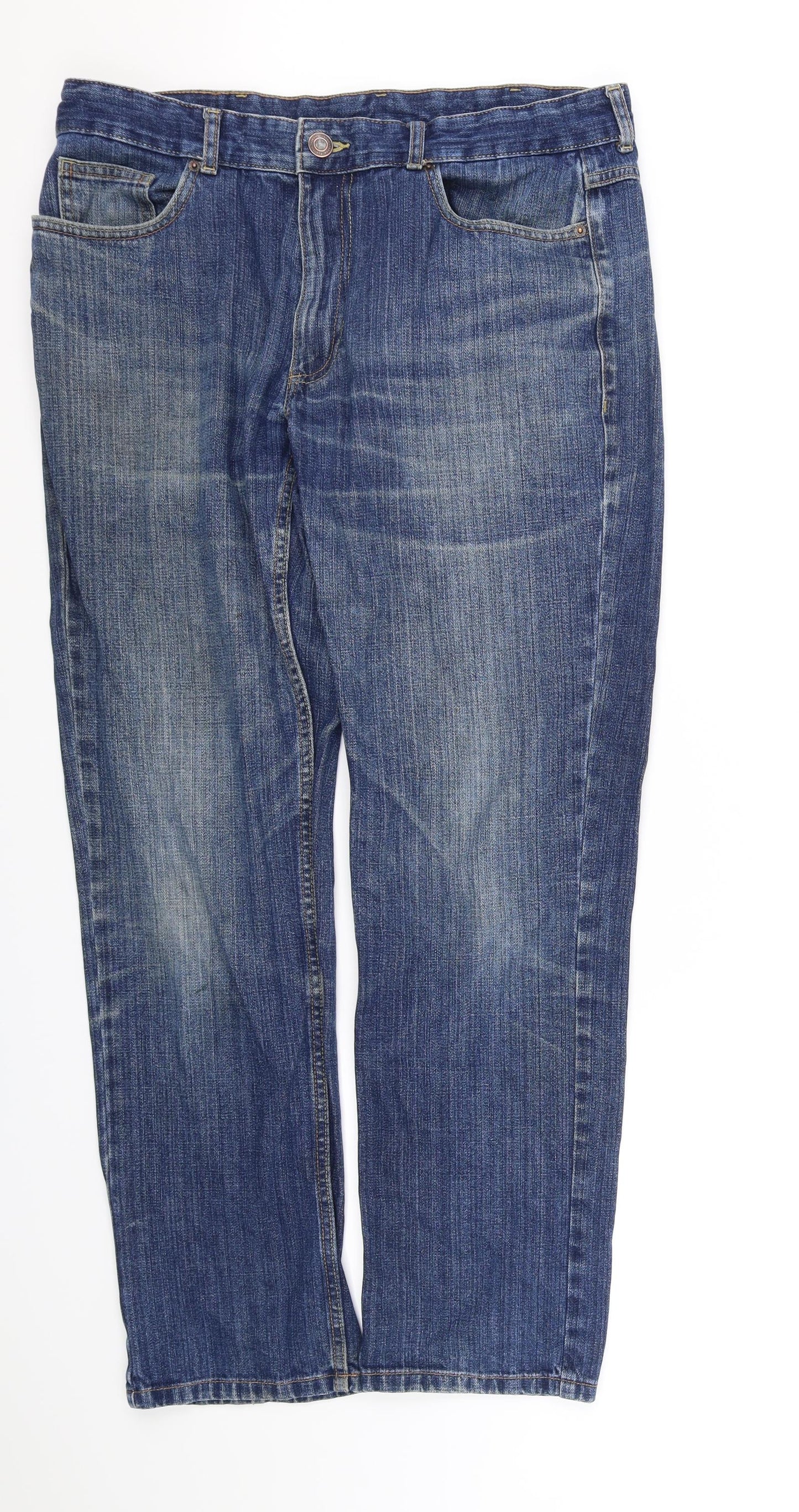 Farah Mens Blue   Straight Jeans Size 34 in L31 in