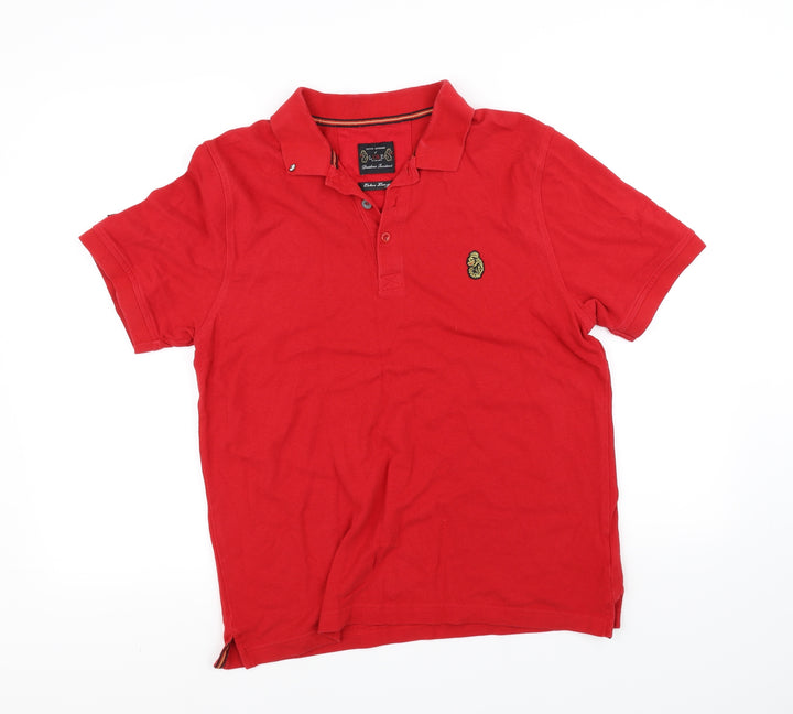 Luke Womens Red Basic Polo Size XL