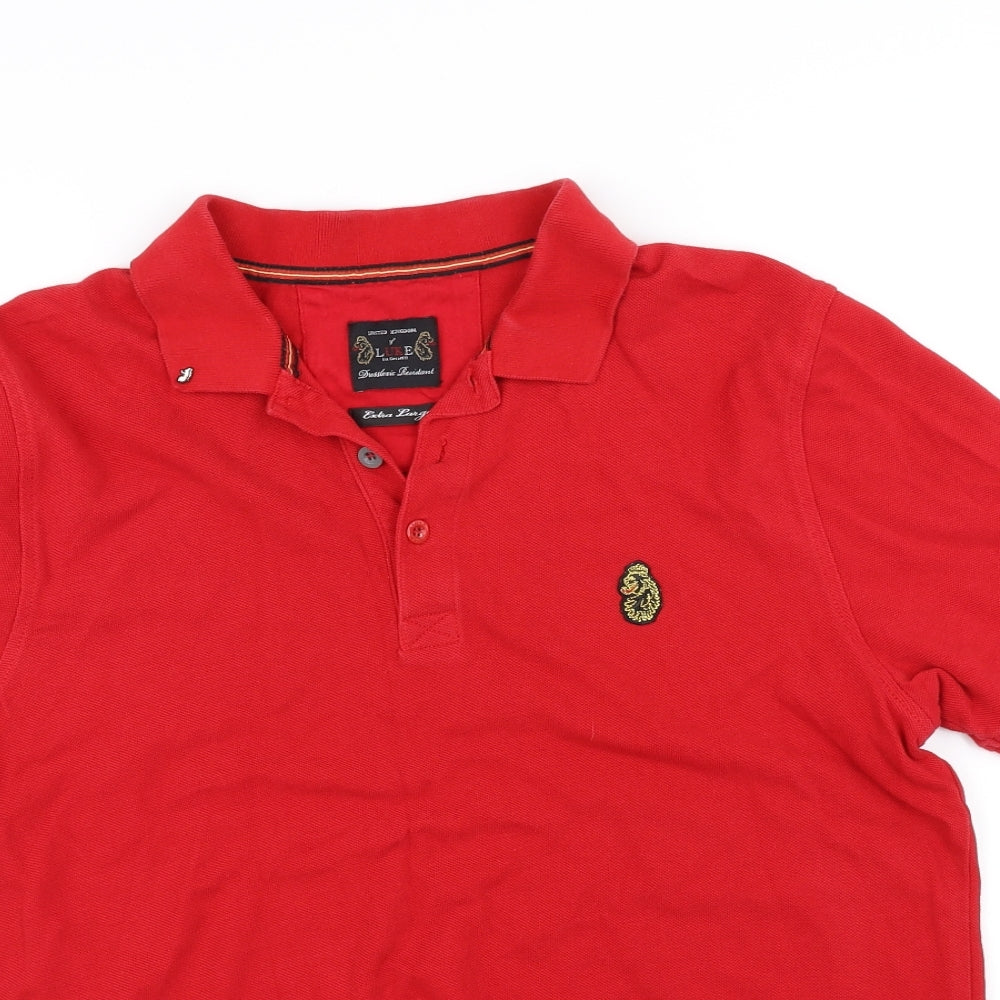 Luke Womens Red   Basic Polo Size XL