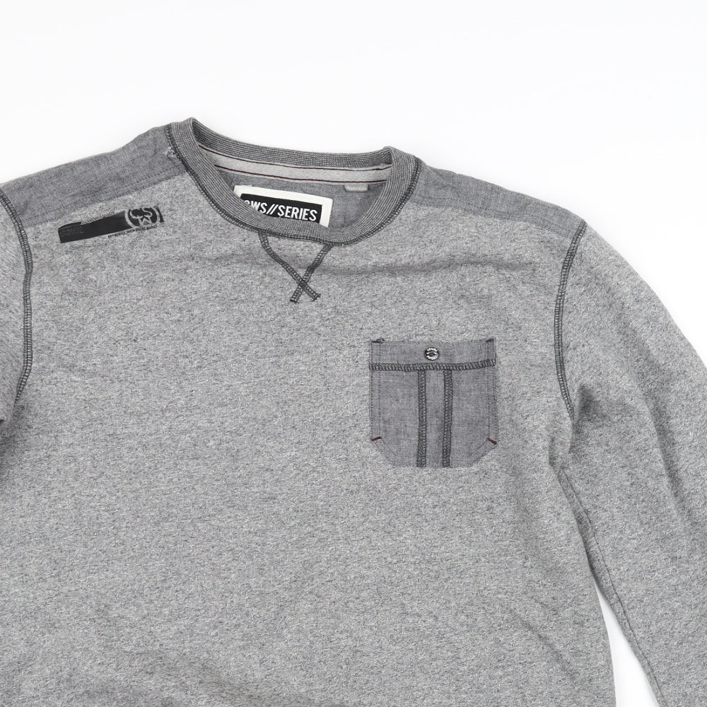 cws Mens Grey   Pullover Sweatshirt Size M