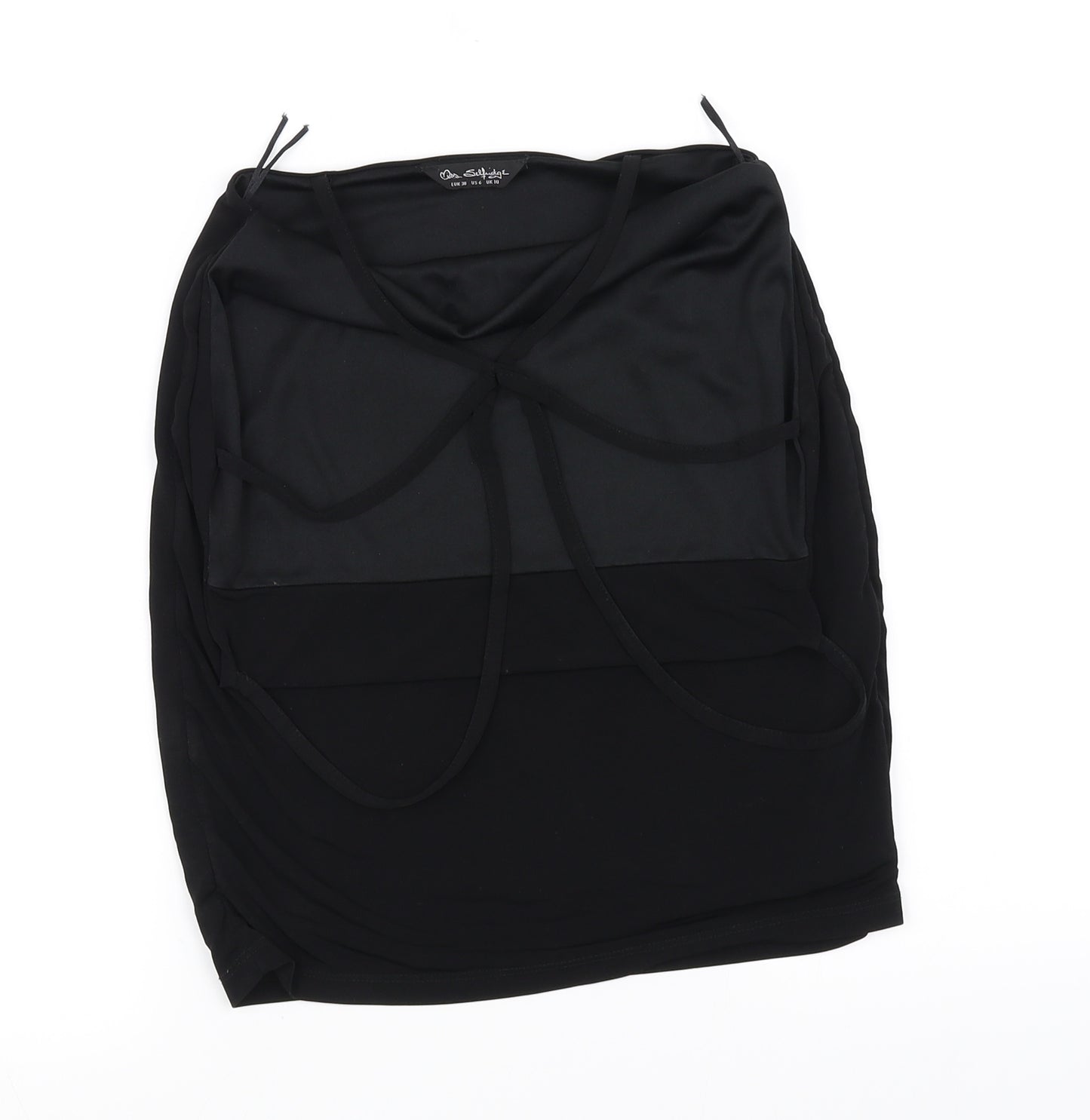 miss selfridg  Womens Black   Basic Blouse Size 6