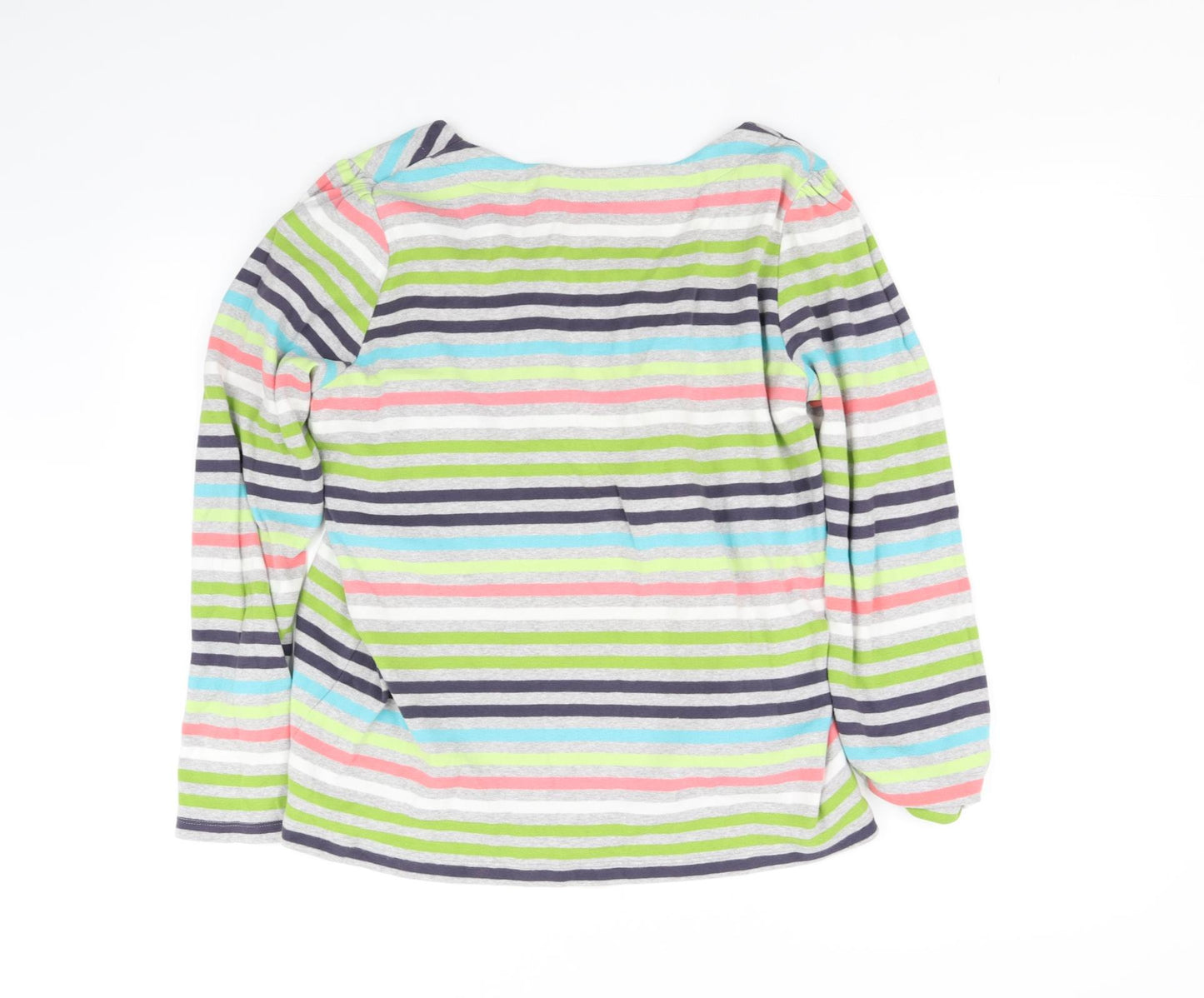 NEXT Womens White Striped  Pullover Jumper Size 16