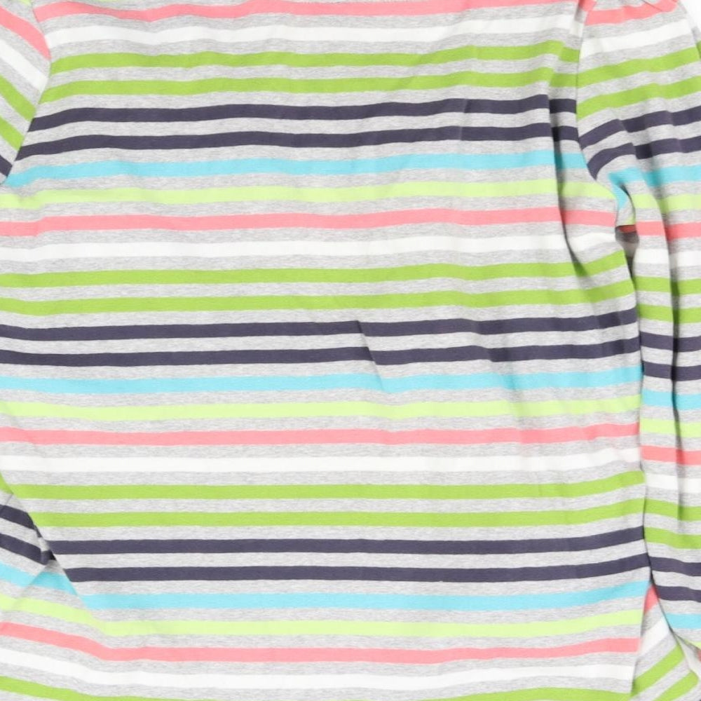 NEXT Womens White Striped  Pullover Jumper Size 16