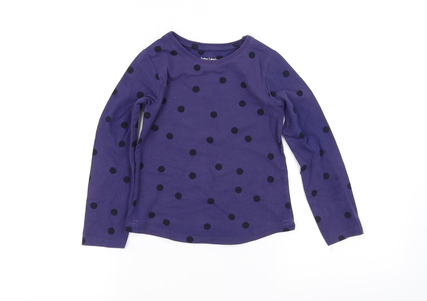 john lewis  Girls Purple   Basic T-Shirt Size 6 Years