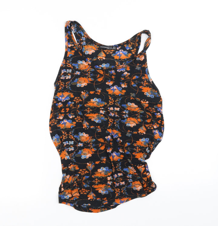 Atmosphere Girls Black Floral Basic Tank Size 8 Years