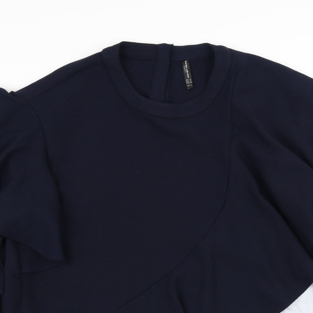 Zara Womens Blue   Pullover Jumper Size M