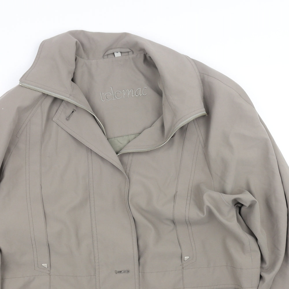 Telemac Womens Beige   Jacket Coat Size S