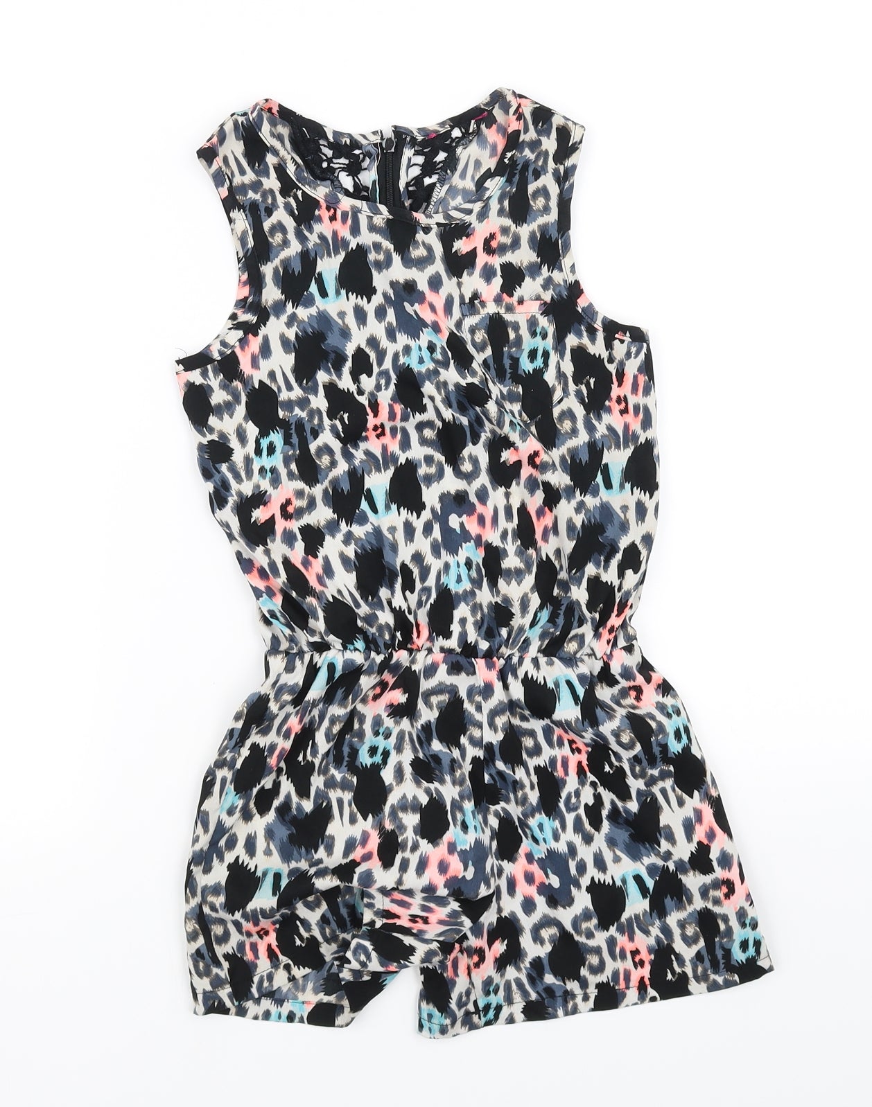 pre worn Girls Black   Playsuit One-Piece Size 8-9 Years