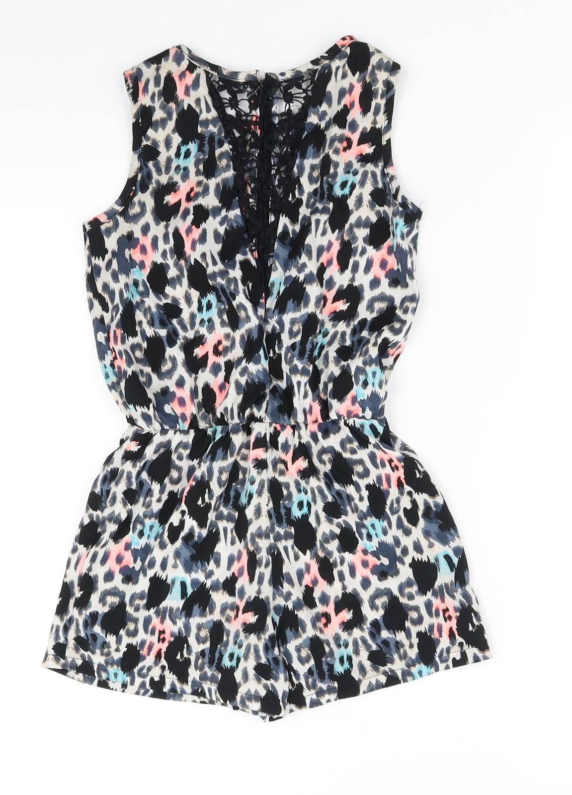 pre worn Girls Black   Playsuit One-Piece Size 8-9 Years