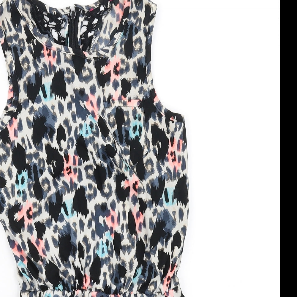 pre worn Girls Black   Playsuit One-Piece Size 8-9 Years