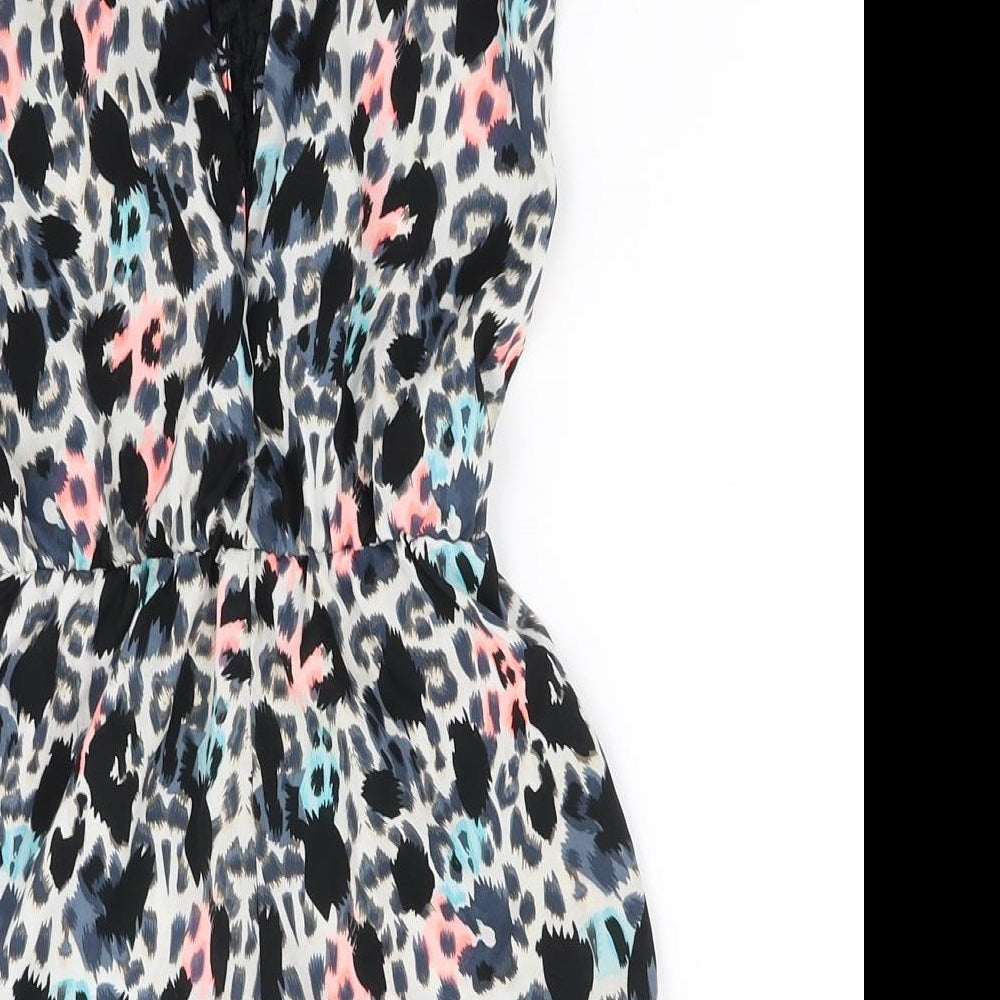 pre worn Girls Black   Playsuit One-Piece Size 8-9 Years