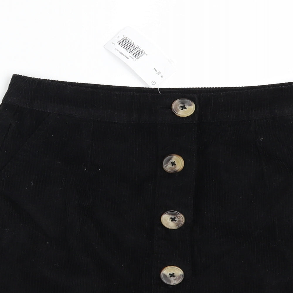Papaya Womens Black   Mini Skirt Size 8