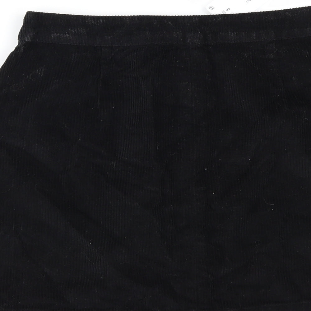 Papaya Womens Black   Mini Skirt Size 8
