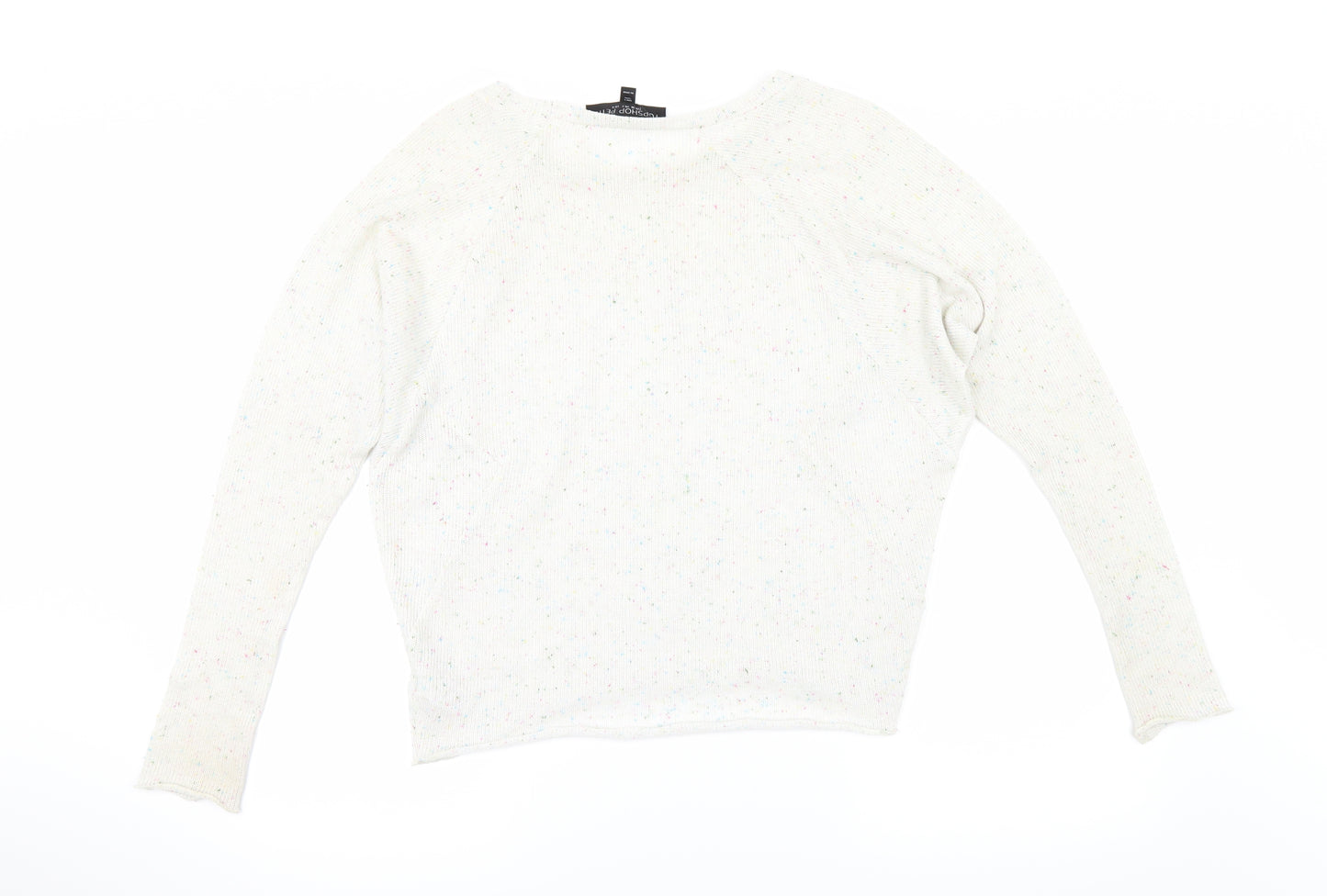Topshop Womens White   Pullover Jumper Size 8