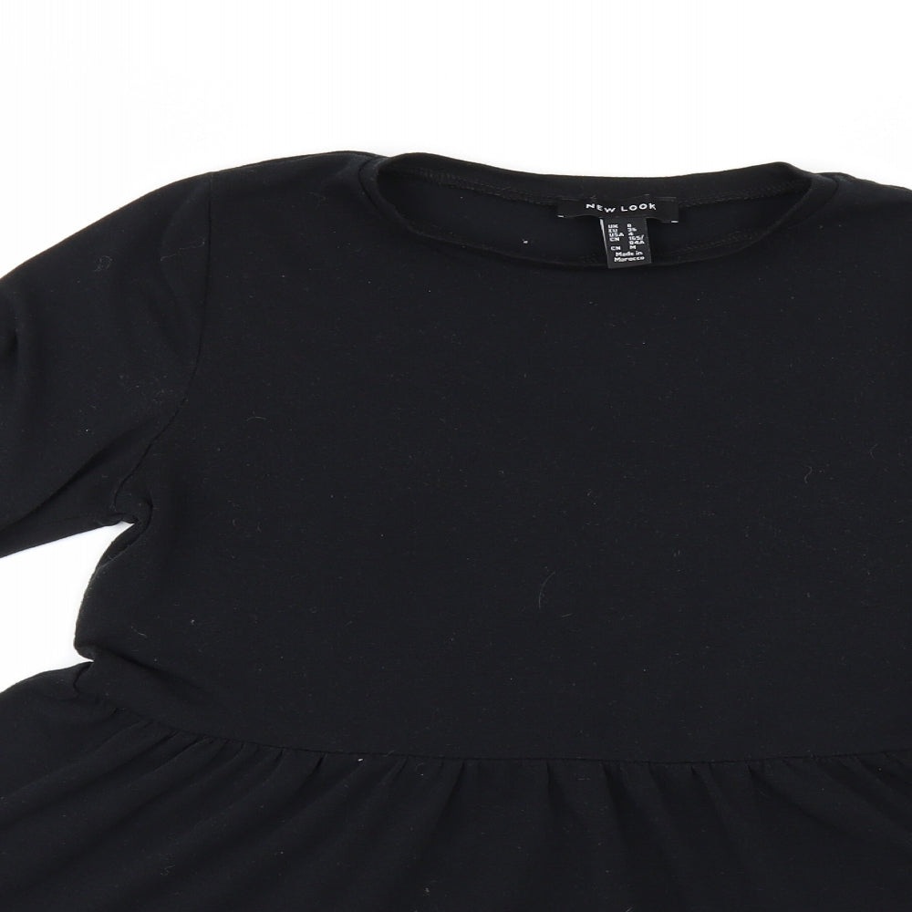 New Look Womens Black   Basic T-Shirt Size 8
