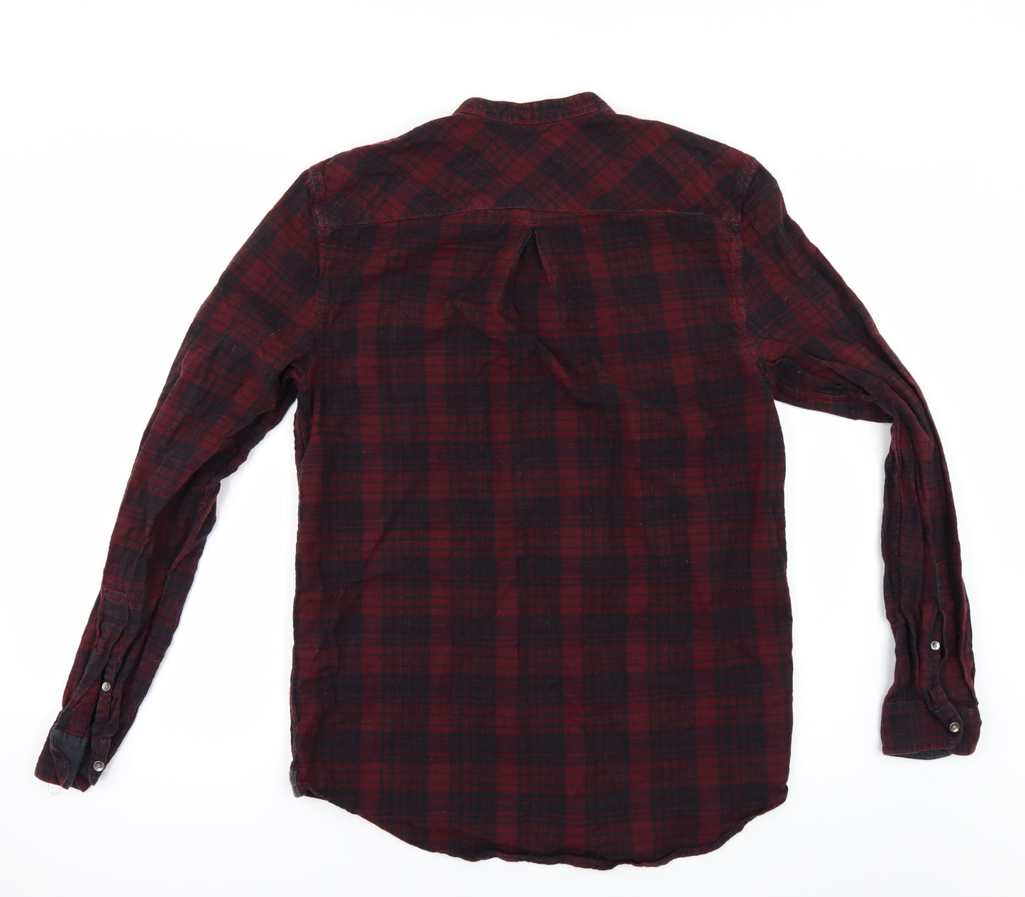 River Island Mens Red Check   Button-Up Size M