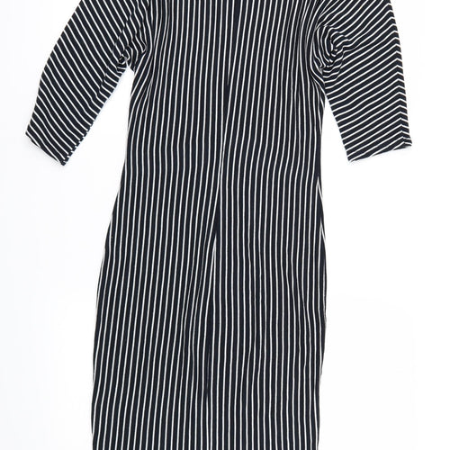ASOS Womens Blue Striped  T-Shirt Dress  Size 6