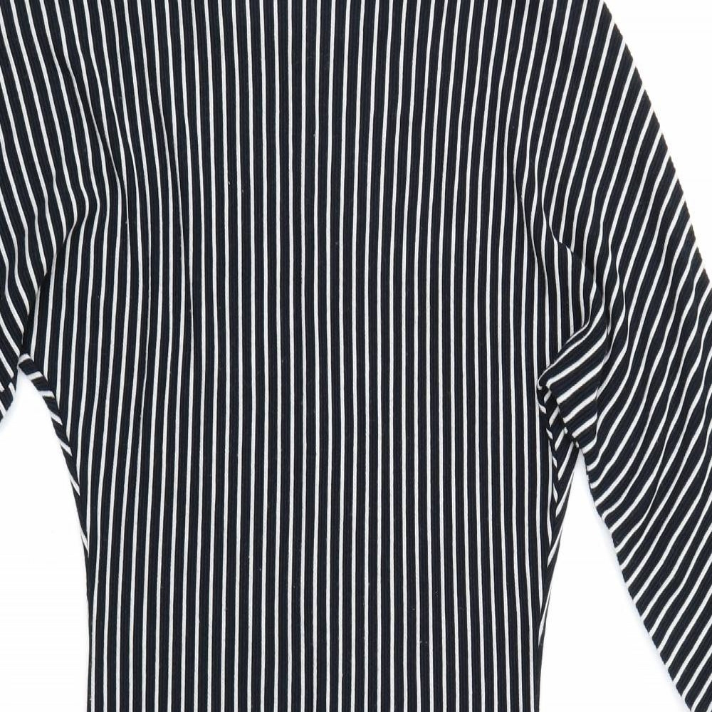 ASOS Womens Blue Striped  T-Shirt Dress  Size 6
