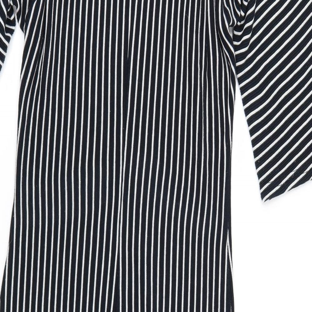 ASOS Womens Blue Striped  T-Shirt Dress  Size 6