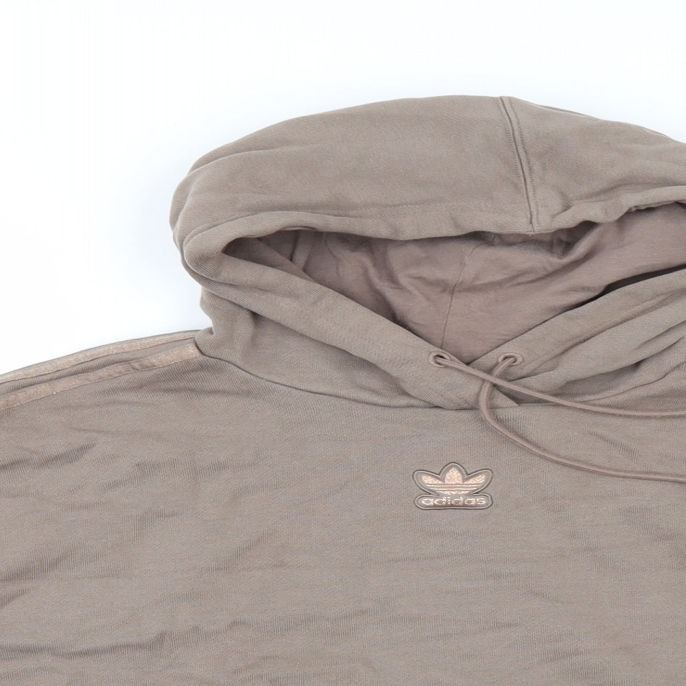 adidas Womens Brown   Pullover Hoodie Size 12  - cropped hoodie