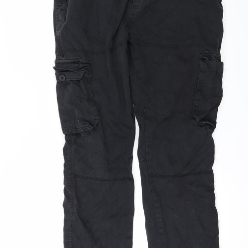 George Mens Black  Denim Straight Jeans Size 34 in L29 in