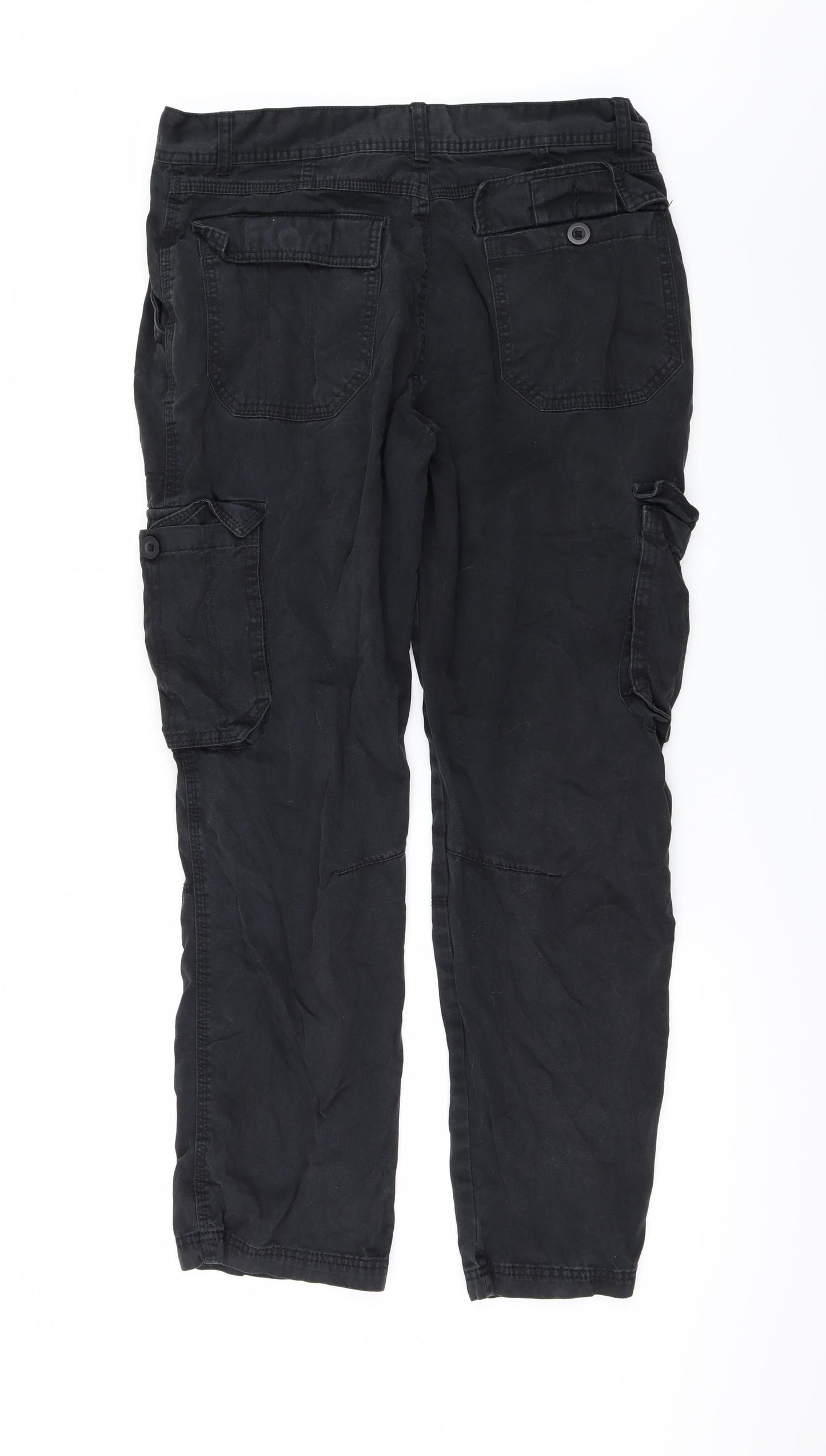 George Mens Black  Denim Straight Jeans Size 34 in L29 in