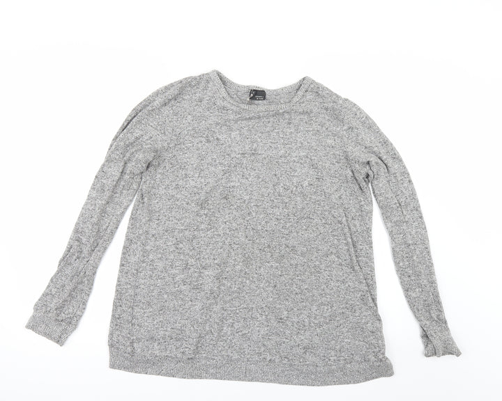 Sparkle & Fade Womens Grey Pullover Jumper Size S